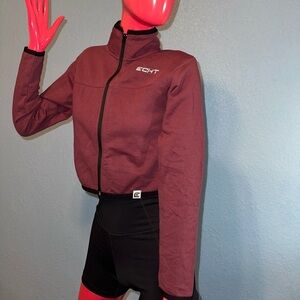 ECHT Burgundy Crop Jacket